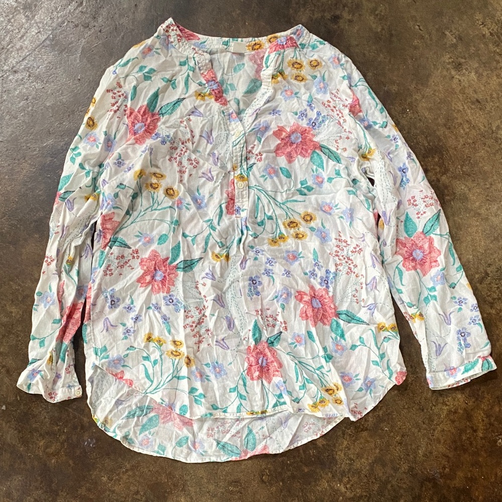 Old Navy Multicolor Floral Blouse